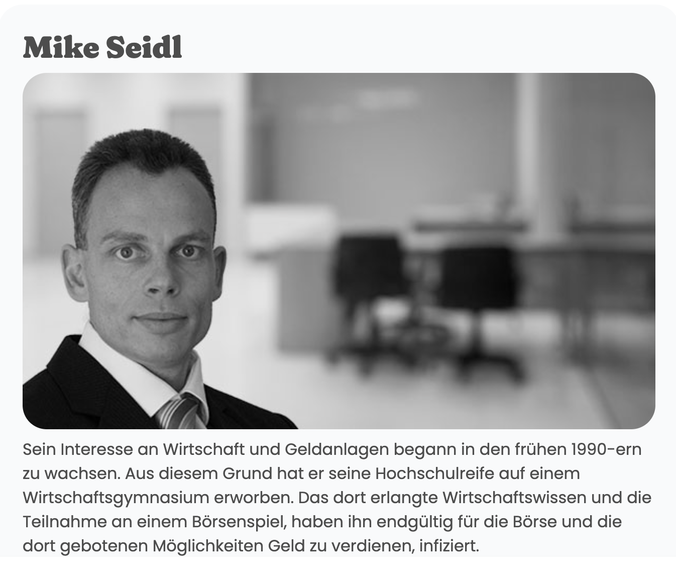 Tickmill Blog mit Mike Seidl
