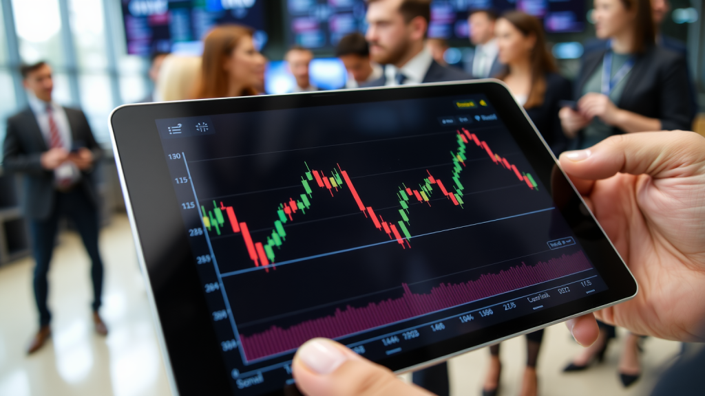 VanEck Dividend Leaders: Ex-Tag 4. Juni, 1,74 Euro Tablet mit Aktienmarktchart in Fokus