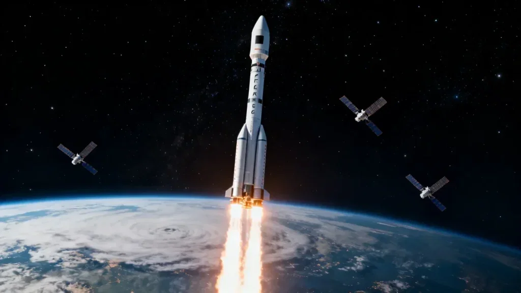 AST SpaceMobile Aktie: Falcon-9 bringt drei Satelliten ins Orbit AST SpaceMobile Aktie - Beitragsbild