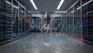 Bullish Aktie: Ethereum-Handel bricht von 5,4 auf 3,4 Mrd. ein