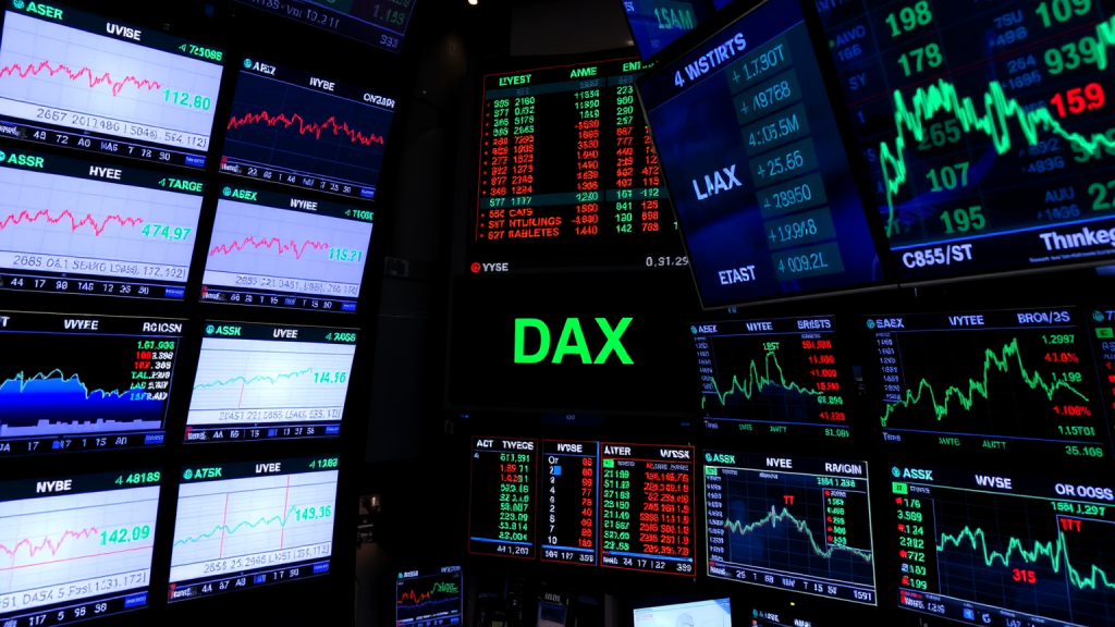 DAX Japan zieht an, Frankfurt zögert Handelsboden mit grünem DAX-Index