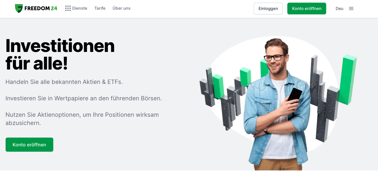 Freedom24 Webseite