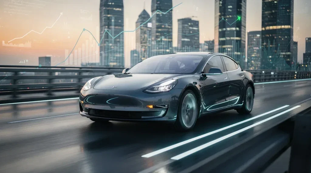 Tesla Aktie - Beitragsbild