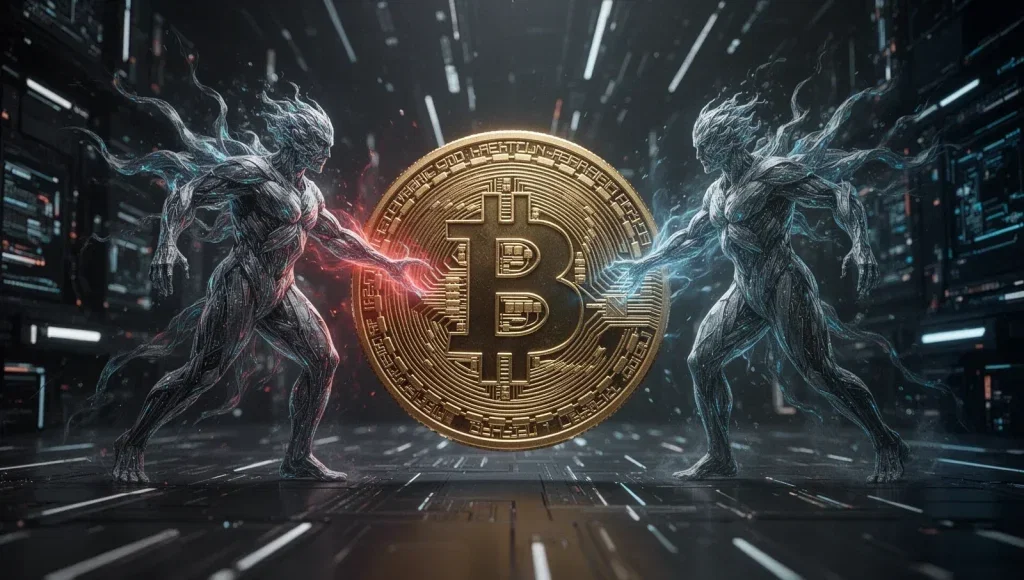 Bitcoin: Erholung trifft Warnsignal Bitcoin Aktie - Beitragsbild