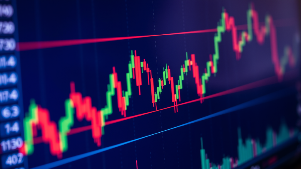 Worldwide Healthcare Trust P Direktorin kauft nach Detailansicht eines Börsediagramms auf einem Bildschirm