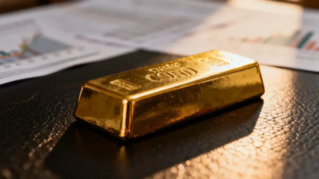 Gold: 3,33 Prozent Plus nach vier Verlustwochen Gold Aktie - Beitragsbild
