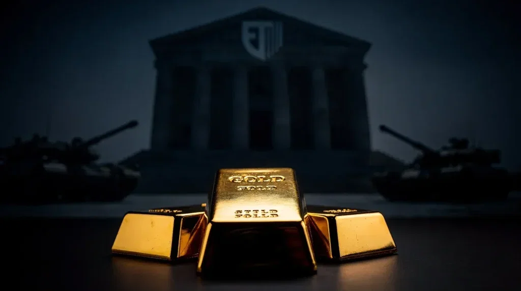 Gold: Fed-Sorgen schlagen Kriegsangst Gold Aktie - Beitragsbild