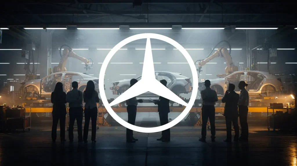 Mercedes-Benz Aktie: 40-Stunden-Woche sorgt für Streit Mercedes-Benz Aktie - Beitragsbild
