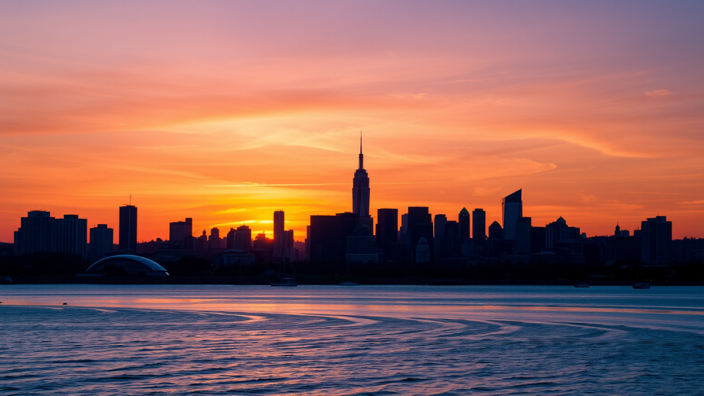 Novo Nordisk Aktie: Terry Smith verkauft alles “Sonnenaufgang über städtischer Skyline.“