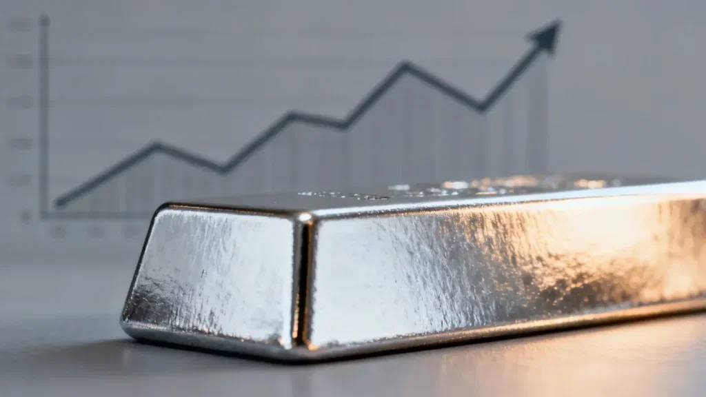 Silber Preis: 59,00 Dollar im Tageshoch Silber Preis Aktie - Beitragsbild