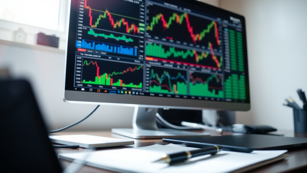 Tilray Aktie: Leonteq reduziert um 97,6 Prozent Schreibtisch mit Finanzdiagrammen und Analysen