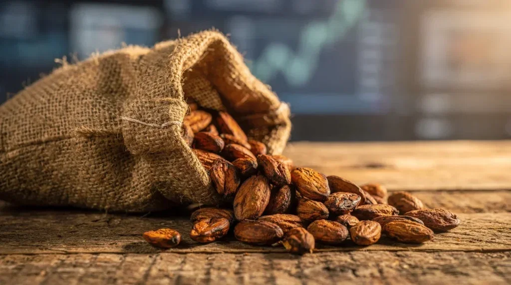 WisdomTree Cocoa 2x: Kakaopreis bei 5.330 Dollar WisdomTree Cocoa 2x Daily Leveraged EUR Aktie - Beitragsbild