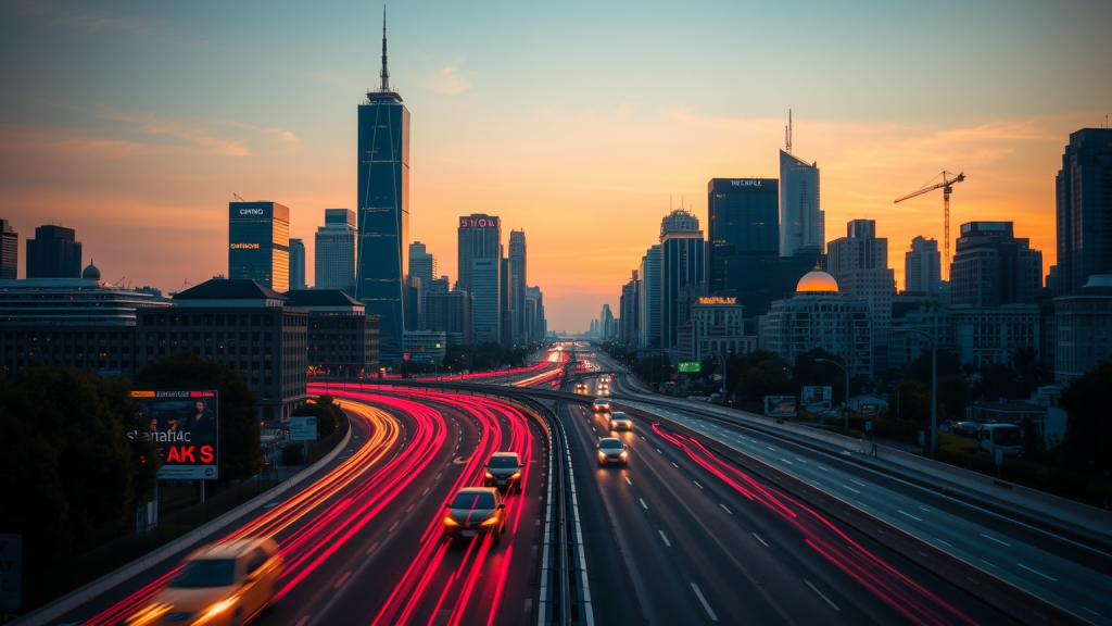 Ethereum: Neue Regeln fürs Staking Stadt-Skyline bei Sonnenuntergang