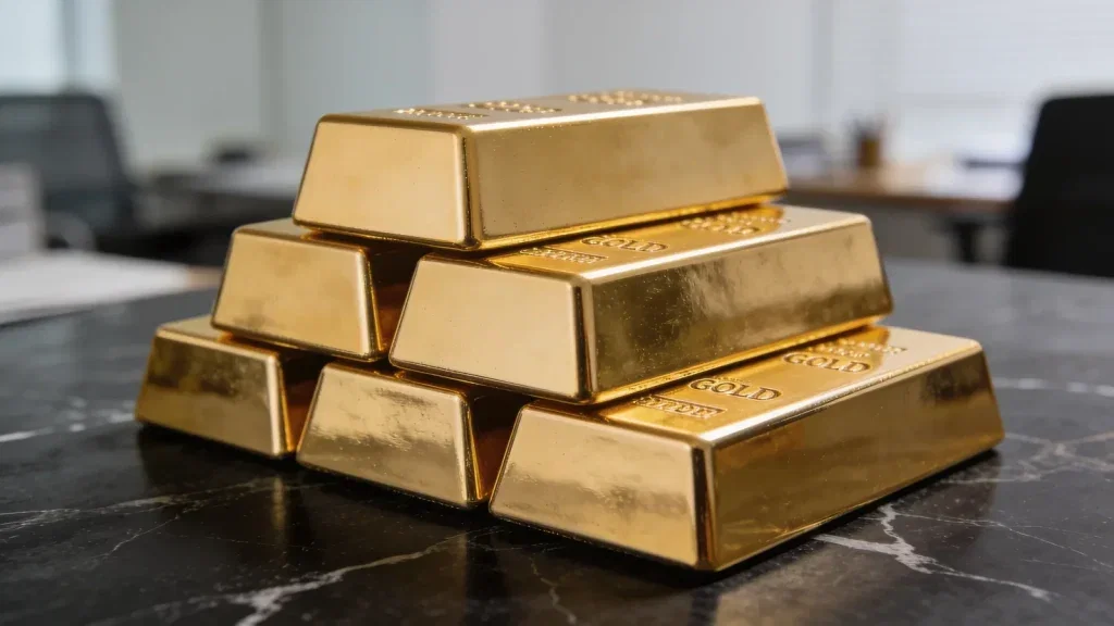Gold: Zinserhöhungs-Erwartung auf 30,6 Prozent gefallen Gold Aktie - Beitragsbild