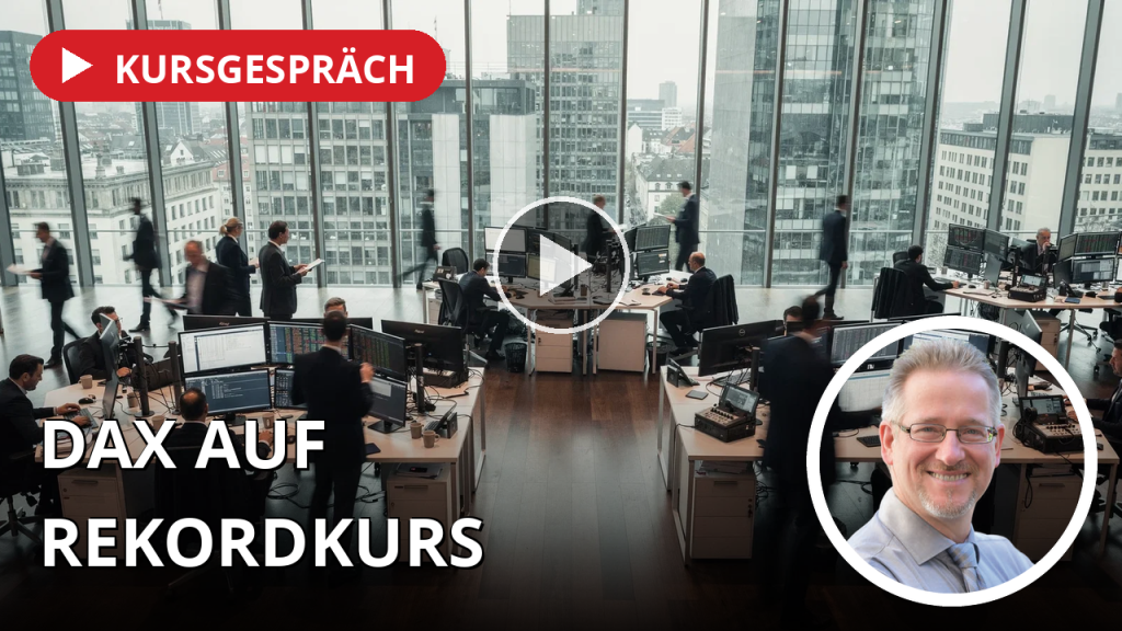 DAX auf Rekordkurs, IBM nach dem Crash und die stille Wette auf Quantinuum – plus die unterschätzten Gewinner des KI-Booms Blick in ein modernes Frankfurter Börsenparkett mit unscharfen Finanzexperten bei der Arbeit.