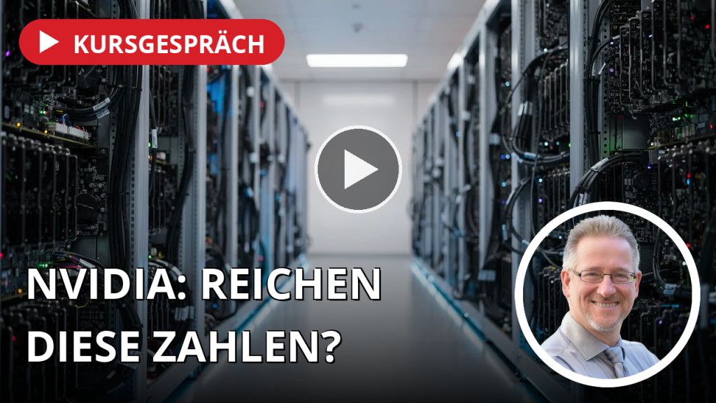 Nvidia vor dem großen Test: Reichen gute Zahlen noch aus? Moderne Serveranlage mit leistungsstarker Grafikhardware in einem professionellen Rechenzentrum.