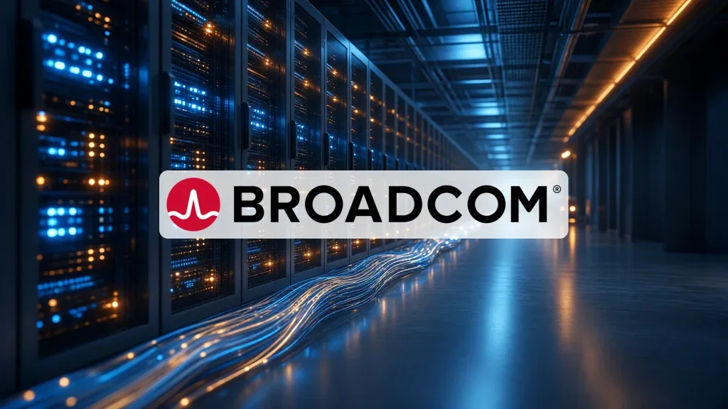 Broadcom Aktie: Meta setzt Custom-Chip Astrid ab Ende 2027 ein Broadcom Aktie - Beitragsbild (KI-generiertes Symbolbild)