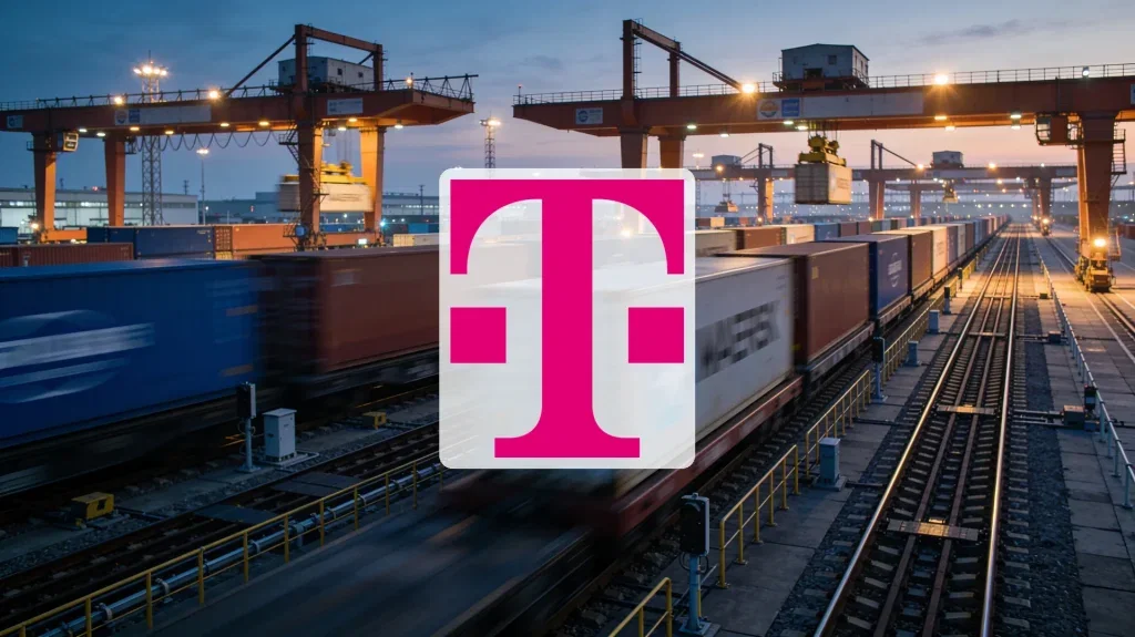 Deutsche Telekom Aktie: Automatisierte Bahnverladung bei Audi Deutsche Telekom Aktie - Beitragsbild (KI-generiertes Symbolbild)