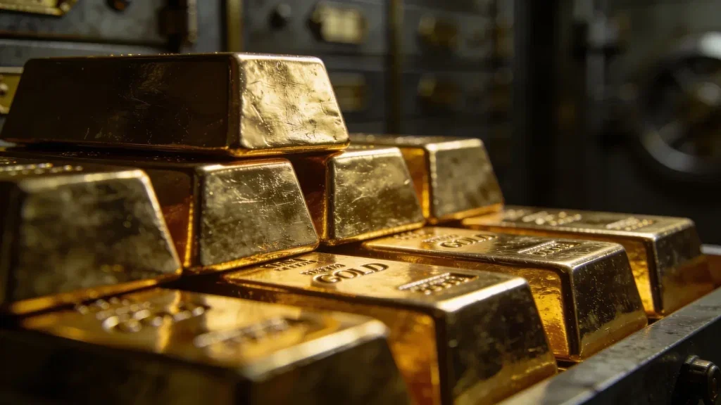 Gold: Bullen visieren 4.450 Dollar an Gold Aktie - Beitragsbild (KI-generiertes Symbolbild)
