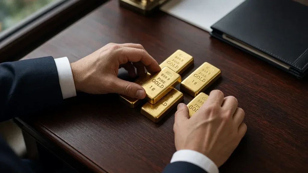 Gold Aktie - Beitragsbild (KI-generiertes Symbolbild)