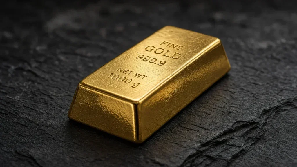 Gold: 1,6 Prozent Minus nach PMI-Überraschung Gold Aktie - Beitragsbild (KI-generiertes Symbolbild)