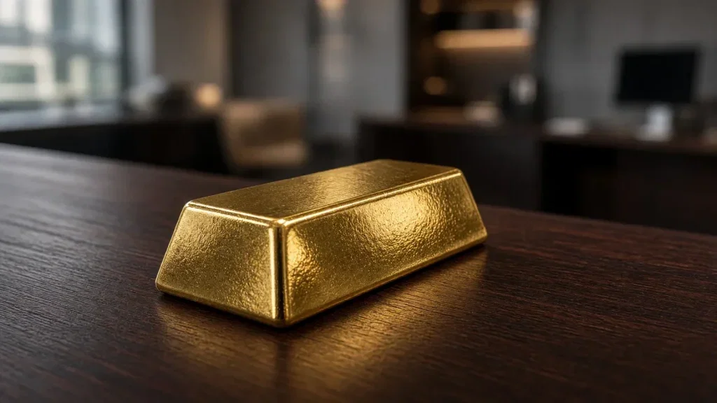 Gold: Anleiherenditen auf 19-Jahres-Hoch Gold Aktie - Beitragsbild (KI-generiertes Symbolbild)