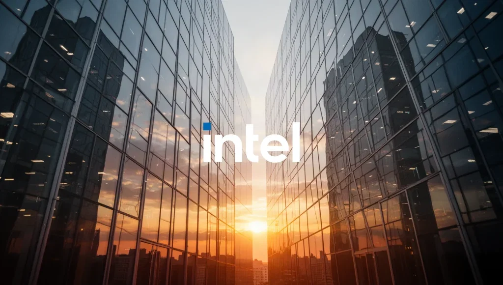 Intel Aktie - Beitragsbild (KI-generiertes Symbolbild)