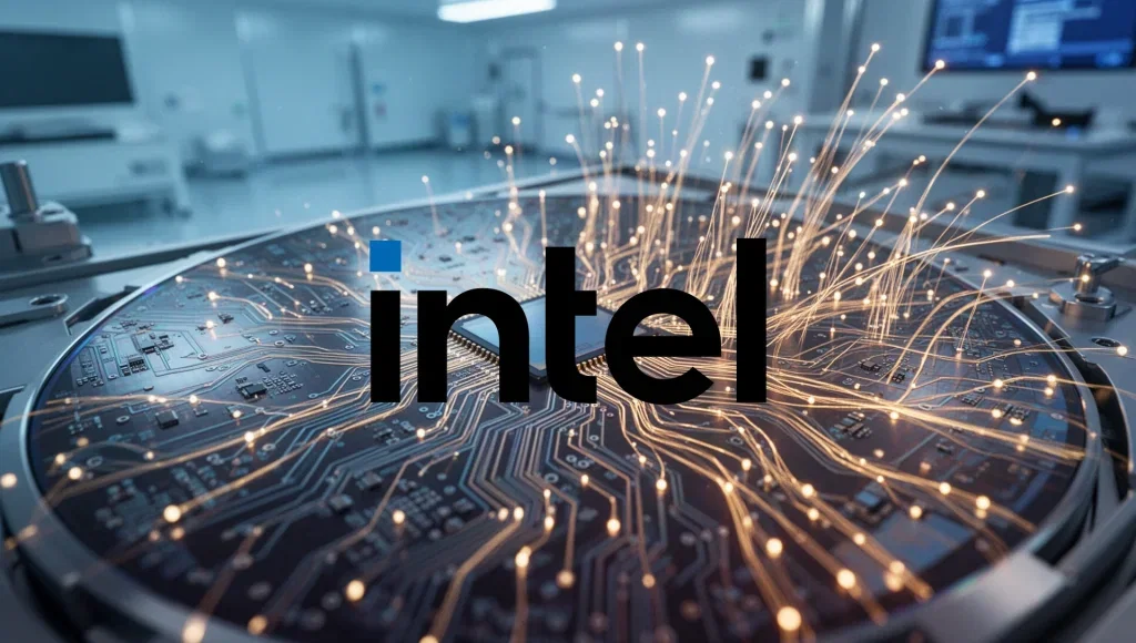 Intel Aktie: Hochstufung zündet Kursfeuerwerk Intel Aktie - Beitragsbild (KI-generiertes Symbolbild)