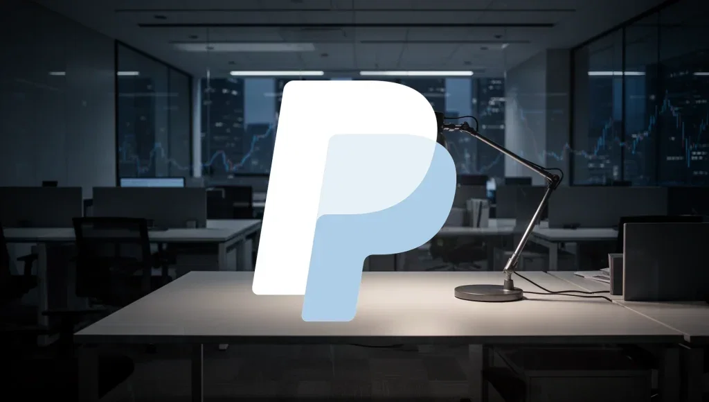 PayPal Aktie: 1,5 Milliarden Sparpaket mit 4.500 Jobkürzungen PayPal Aktie - Beitragsbild (KI-generiertes Symbolbild)