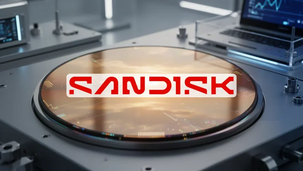 SANDISK Aktie - Beitragsbild (KI-generiertes Symbolbild)