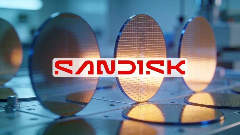 SANDISK Aktie - Beitragsbild (KI-generiertes Symbolbild)