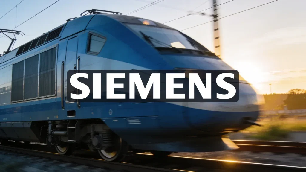 Siemens Aktie: Vectron X feiert Premiere Siemens Aktie - Beitragsbild (KI-generiertes Symbolbild)