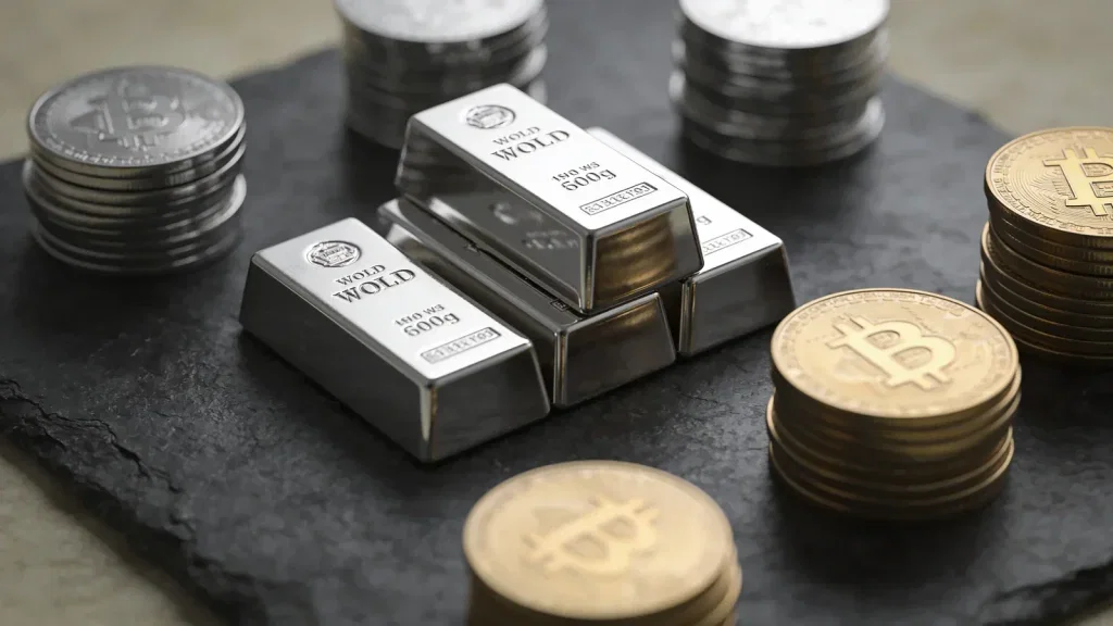 Silber Preis: Fed-Kommentare treiben Erholung Silber Preis Aktie - Beitragsbild (KI-generiertes Symbolbild)