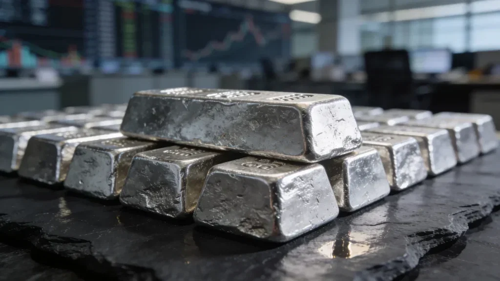 Silber Preis: Reuters warnt vor 54,74 Dollar Silber Preis Aktie - Beitragsbild (KI-generiertes Symbolbild)