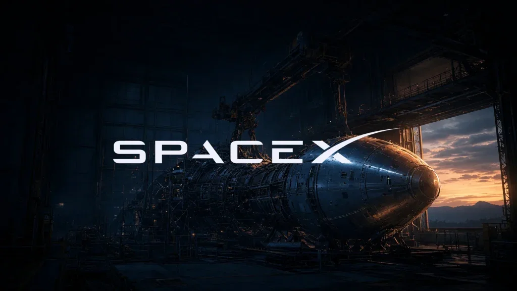 SpaceX Aktie - Beitragsbild (KI-generiertes Symbolbild)