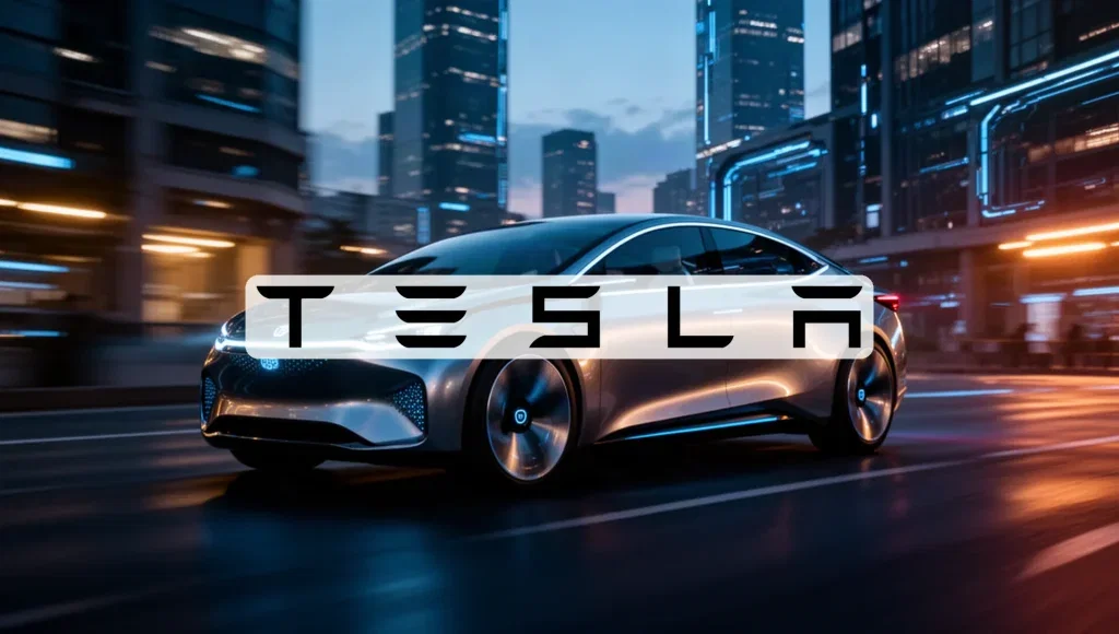 Tesla Aktie - Beitragsbild (KI-generiertes Symbolbild)
