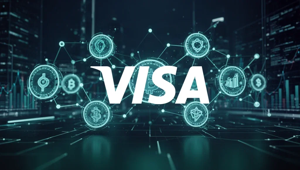 Visa Aktie: Onchain-Kreditmodell für Stablecoins vorgestellt Visa Aktie - Beitragsbild (KI-generiertes Symbolbild)