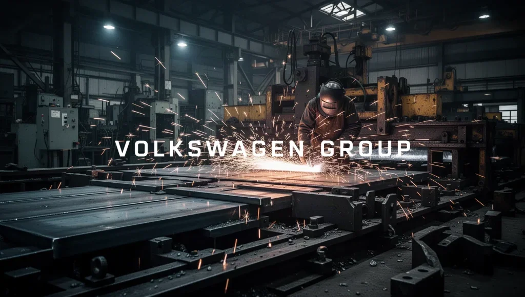 Volkswagen Aktie: Aus der Fabrik wird eine Waffenschmiede Volkswagen Aktie - Beitragsbild (KI-generiertes Symbolbild)