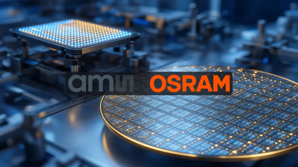 ams-OSRAM Aktie: 107 Prozent Kursgewinn seit Jahresanfang ams-OSRAM Aktie - Beitragsbild (KI-generiertes Symbolbild)