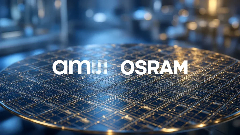ams-OSRAM Aktie: Zweistelliger Sprung nach Chip-Neuheit ams-OSRAM Aktie - Beitragsbild (KI-generiertes Symbolbild)