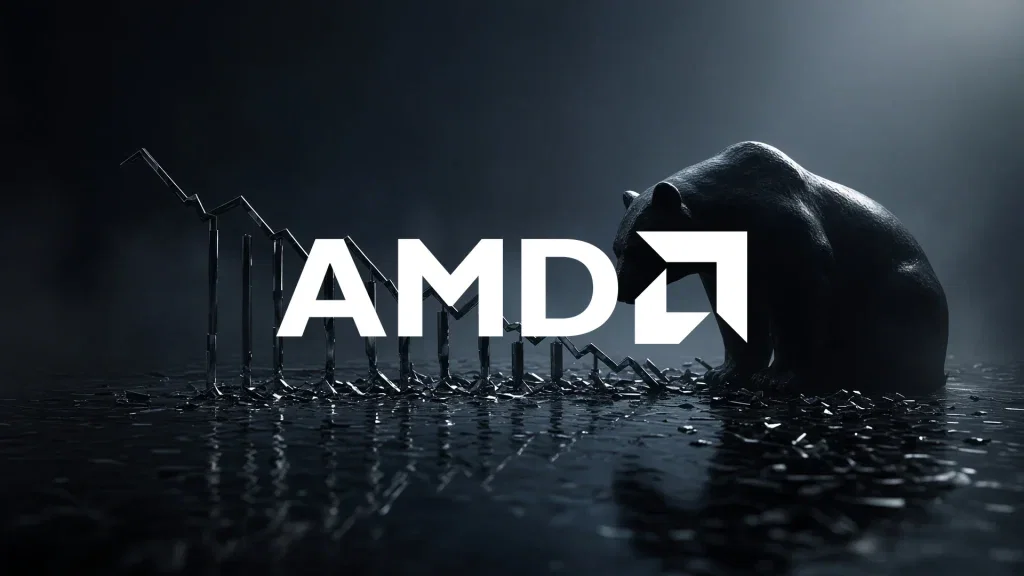AMD Aktie: 6,7 Prozent Minus nach Intel-Ausblick AMD Aktie - Beitragsbild (KI-generiertes Symbolbild)