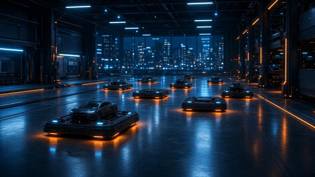 BMW Aktie: Roboter parken eine Million Autos BMW Aktie - Beitragsbild (KI-generiertes Symbolbild)