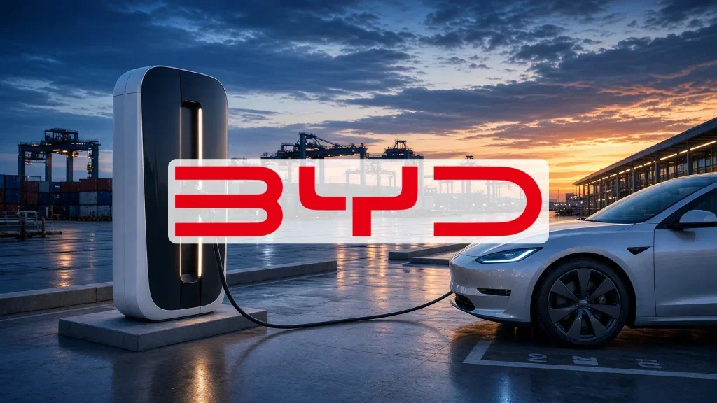BYD Aktie: Überseeauslieferungen springen um 154 Prozent BYD Aktie - Beitragsbild (KI-generiertes Symbolbild)