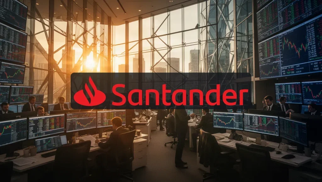 Santander: Bolsonaro-Sieg treibt Aktie an Santander Aktie - Beitragsbild (KI-generiertes Symbolbild)