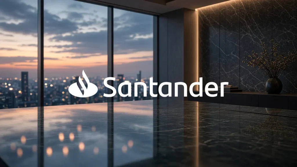 Santander Aktie: Charttechnik trübt Zahlenwerk Santander Aktie - Beitragsbild (KI-generiertes Symbolbild)
