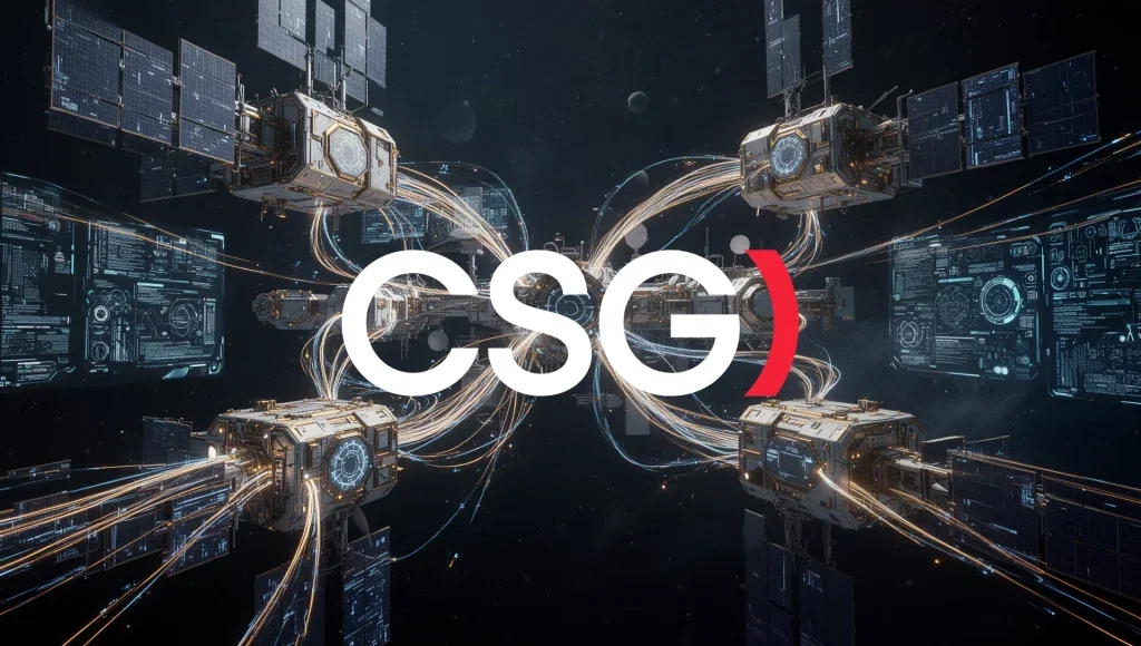 CSG Aktie: Steigt bei MDA Space ein CSG Aktie - Beitragsbild (KI-generiertes Symbolbild)