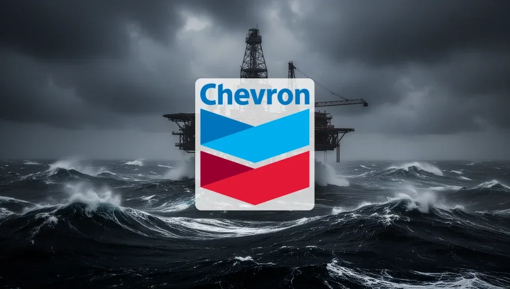 Chevron Aktie: Hurrikan trifft Gewinner Chevron Aktie - Beitragsbild (KI-generiertes Symbolbild)