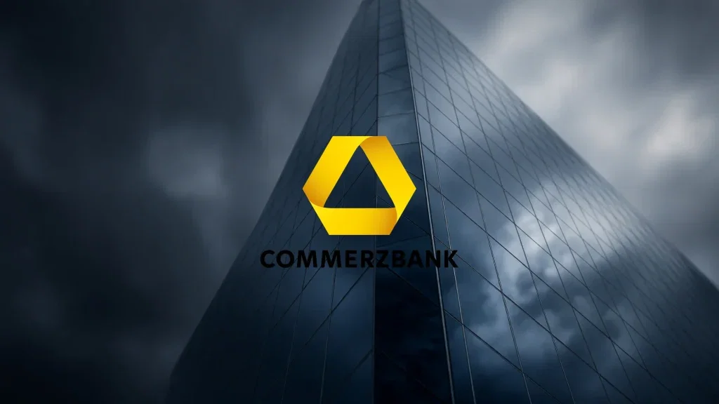 Commerzbank Aktie: Kurs fällt im schwachen Marktumfeld Commerzbank Aktie - Beitragsbild (KI-generiertes Symbolbild)