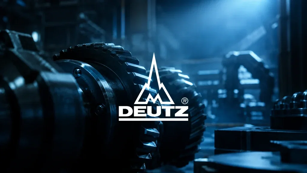 Abstrakte Darstellung einer industriellen Fertigung in gedimmtem, blauem Licht als Symbol für den Maschinenbausektor.