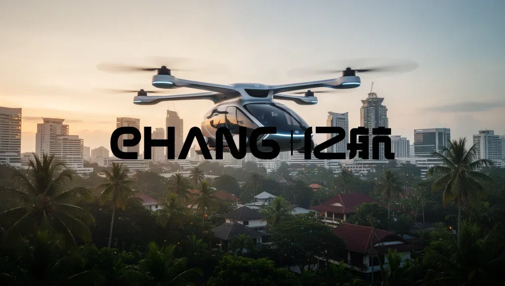 EHang Holdings Aktie: Malaysia prüft Flugtaxi-Pläne EHang Holdings Aktie - Beitragsbild (KI-generiertes Symbolbild)